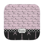 Paris Bonjour and Eiffel Tower Face Towel (Personalized)