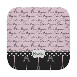 Paris Bonjour and Eiffel Tower Face Towel (Personalized)