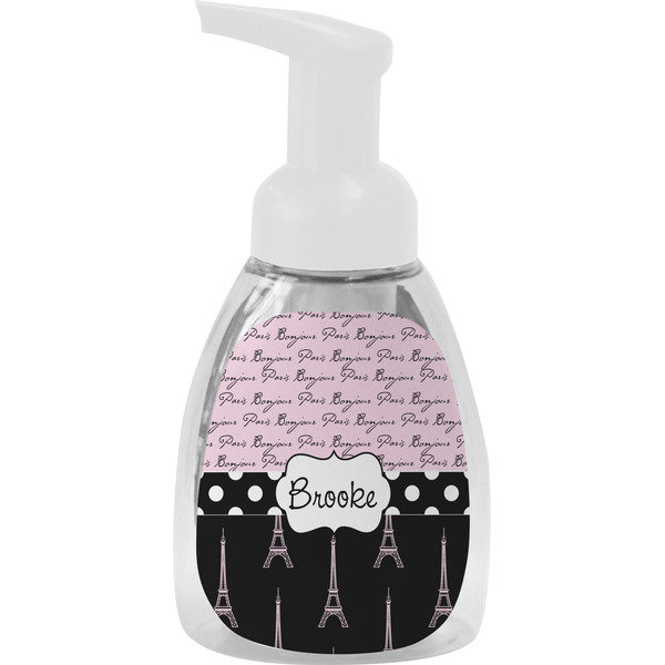 Custom Paris Bonjour and Eiffel Tower Foam Soap Bottle (Personalized)