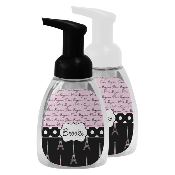 Paris Bonjour and Eiffel Tower Foam Soap Bottles - Main