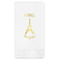 Paris Bonjour and Eiffel Tower Foil Stamped Guest Napkins - Front View
