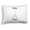 Paris Bonjour and Eiffel Tower Full Pillow Case - FRONT (partial print)
