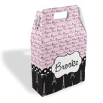 Paris Bonjour and Eiffel Tower Gable Favor Box (Personalized)