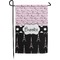 Paris Bonjour and Eiffel Tower Small Garden Flag - Double Sided w/ Name or Text