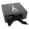 Paris Bonjour and Eiffel Tower Gift Boxes with Magnetic Lid - Black - Front (angle)