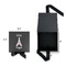 Paris Bonjour and Eiffel Tower Gift Boxes with Magnetic Lid - Black - Open & Closed