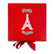 Paris Bonjour and Eiffel Tower Gift Boxes with Magnetic Lid - Red - Approval