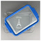 Paris Bonjour and Eiffel Tower Glass Baking Dish - FRONT w/ LID (13x9)