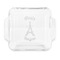 Paris Bonjour and Eiffel Tower Glass Cake Dish - APPROVAL (8x8)