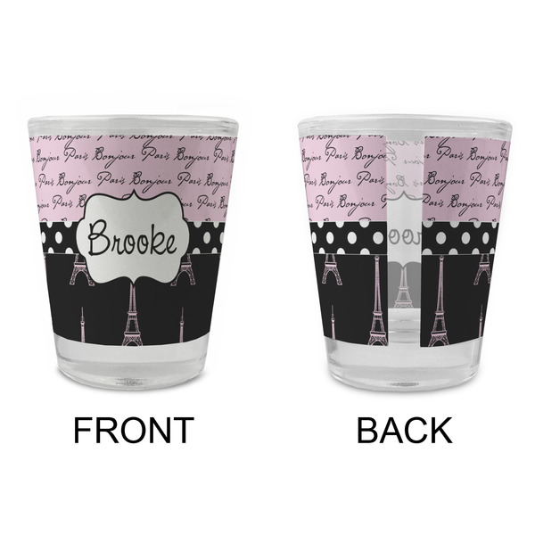 Paris Bonjour and Eiffel Tower Glass Shot Glass - Standard - APPROVAL