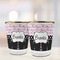 Paris Bonjour and Eiffel Tower Glass Shot Glass - with gold rim - LIFESTYLE