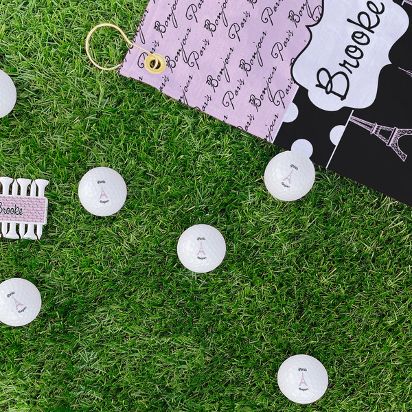 Paris Bonjour and Eiffel Tower Golf Balls - Generic - Set of 12 - LIFESTYLE