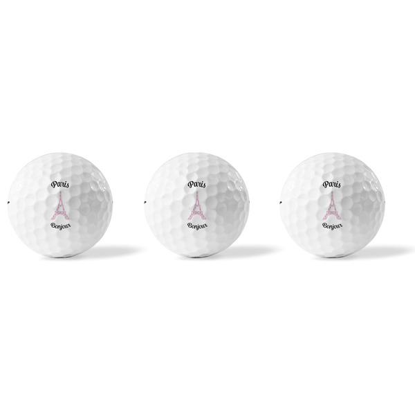 Paris Bonjour and Eiffel Tower Golf Balls - Titleist - Set of 3 - APPROVAL