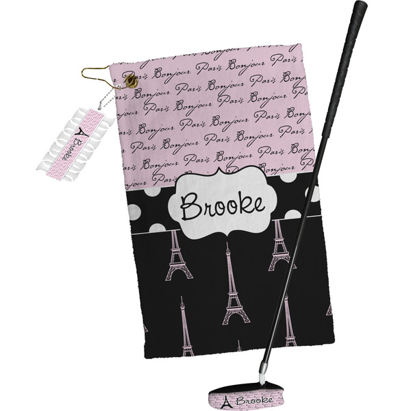Paris Bonjour and Eiffel Tower Golf Gift Kit (Full Print)