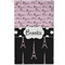 Paris Bonjour and Eiffel Tower Golf Towel - Poly-Cotton Blend - Small w/ Name or Text