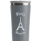 Paris Bonjour and Eiffel Tower Grey RTIC Everyday Tumbler - 28 oz. - Close Up