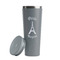 Paris Bonjour and Eiffel Tower Grey RTIC Everyday Tumbler - 28 oz. - Lid Off