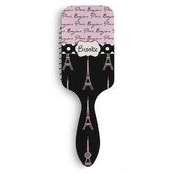 Paris Bonjour and Eiffel Tower Hair Brushes (Personalized)