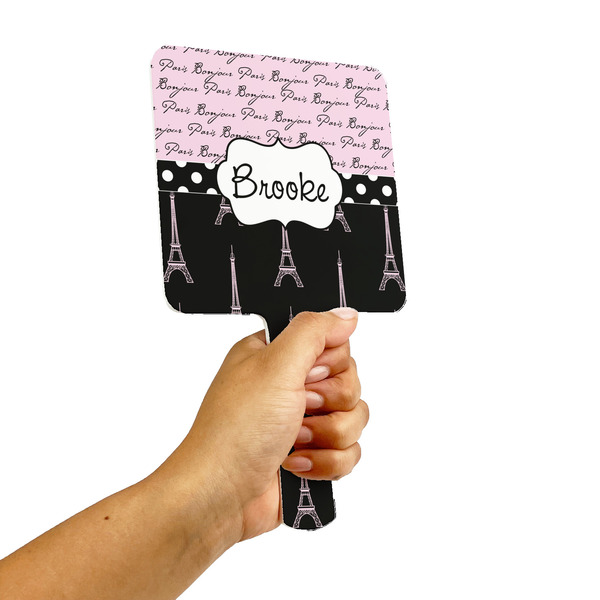 Paris Bonjour and Eiffel Tower Hand Mirrors - Alt View