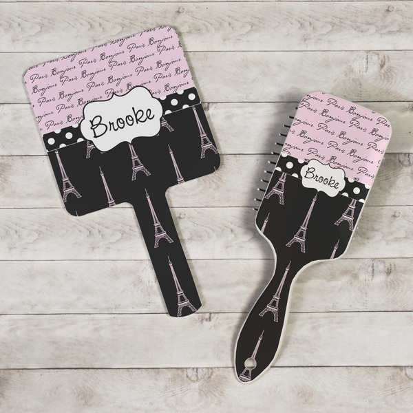 Paris Bonjour and Eiffel Tower Hand Mirrors - In Context