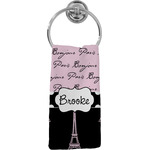 Paris Bonjour and Eiffel Tower Hand Towel - Full Print (Personalized)