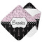Paris Bonjour and Eiffel Tower Hooded Baby Towel (Personalized)