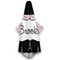 Paris Bonjour and Eiffel Tower Hooded Towel - Hanging