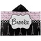 Paris Bonjour and Eiffel Tower Kids Hooded Towel (Personalized)