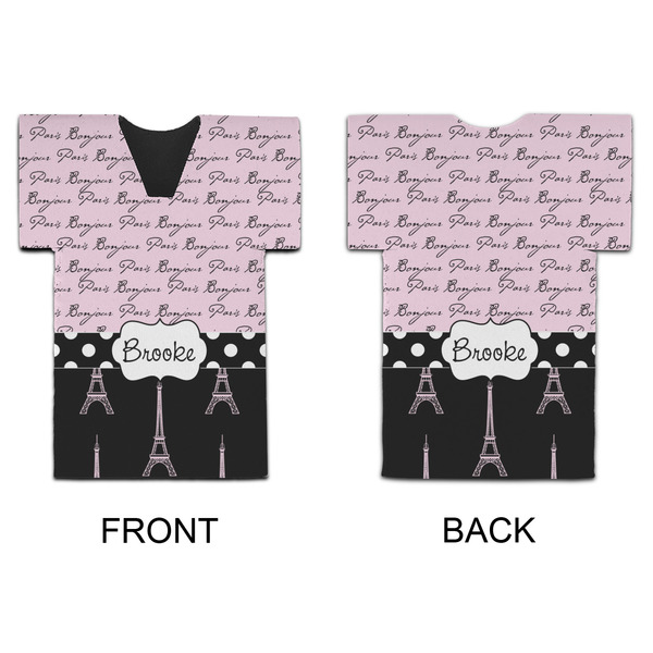 Paris Bonjour and Eiffel Tower Jersey Bottle Cooler - APPROVAL