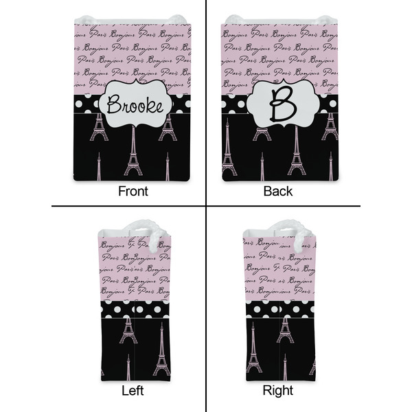Paris Bonjour and Eiffel Tower Jewelry Gift Bag - Gloss - Approval