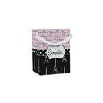 Paris Bonjour and Eiffel Tower Jewelry Gift Bags - Matte (Personalized)