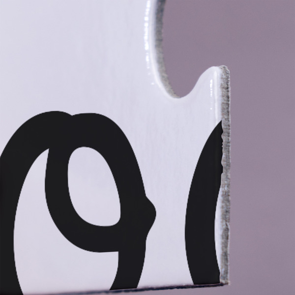 Paris Bonjour and Eiffel Tower Jigsaw Puzzle 30 Piece  - Close Up