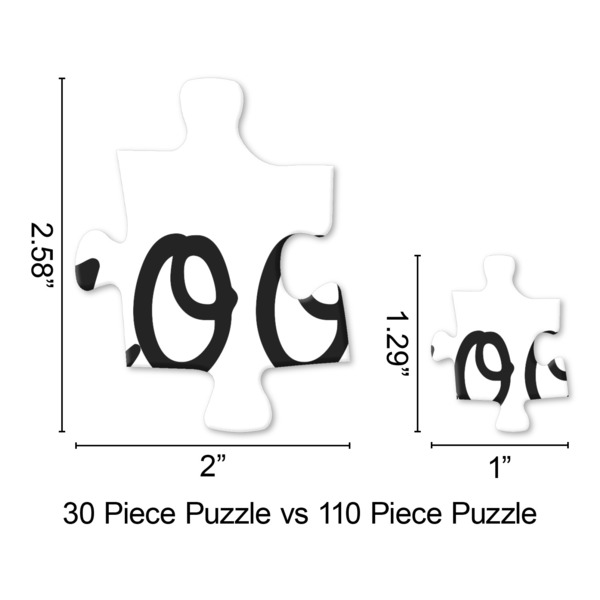 Paris Bonjour and Eiffel Tower Jigsaw Puzzle - Piece Comparison