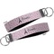 Paris Bonjour and Eiffel Tower Key-chain - Metal and Nylon - Front and Back