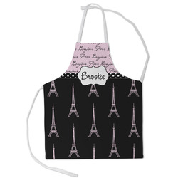 Paris Bonjour and Eiffel Tower Kid's Apron - Small (Personalized)