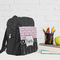 Paris Bonjour and Eiffel Tower Kid's Backpack - Lifestyle