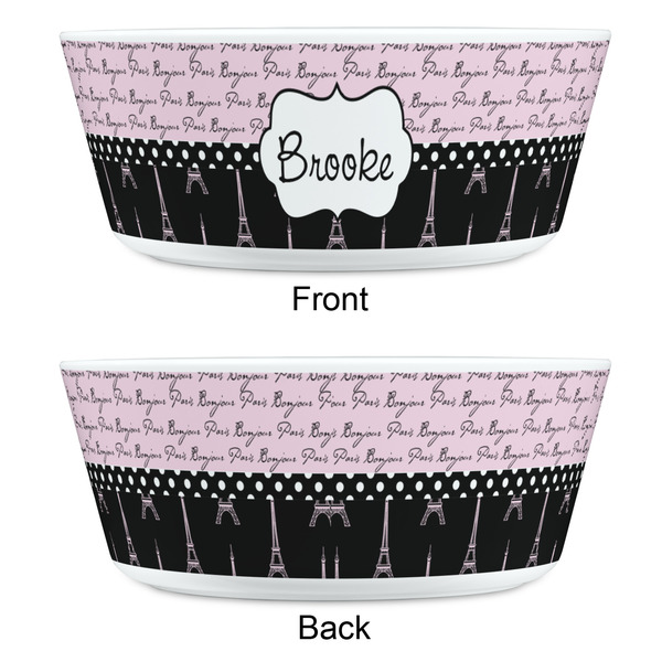 Paris Bonjour and Eiffel Tower Kids Bowls - APPROVAL