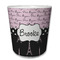 Paris Bonjour and Eiffel Tower Plastic Tumbler 6oz (Personalized)