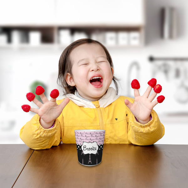 Paris Bonjour and Eiffel Tower Kids Cup - LIFESTYLE 1 (girl)