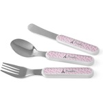 Paris Bonjour and Eiffel Tower Kid's Flatware (Personalized)