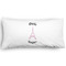 Paris Bonjour and Eiffel Tower King Pillow Case - FRONT (partial print)