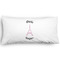 Paris Bonjour and Eiffel Tower Pillow Case - King - Graphic (Personalized)