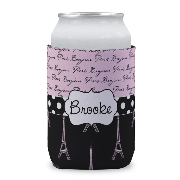 Paris Bonjour and Eiffel Tower Can Sleeve