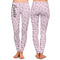 Paris Bonjour and Eiffel Tower Ladies Leggings - Front and Back
