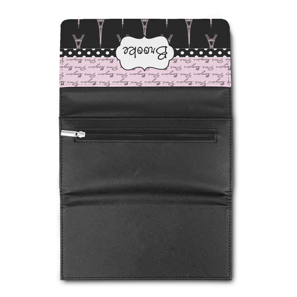 Paris Bonjour and Eiffel Tower Ladies Wallet  (Personalized Opt)