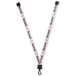Paris Bonjour and Eiffel Tower Lanyard (Personalized)