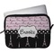 Paris Bonjour and Eiffel Tower Laptop Sleeve / Case - 13" (Personalized)