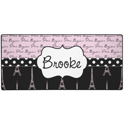 Paris Bonjour and Eiffel Tower 3XL Gaming Mouse Pad - 35" x 16" (Personalized)