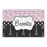 Paris Bonjour and Eiffel Tower Large Rectangle Car Magnet (Personalized)