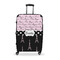 Paris Bonjour and Eiffel Tower Suitcase - 28" Large - Checked w/ Name or Text